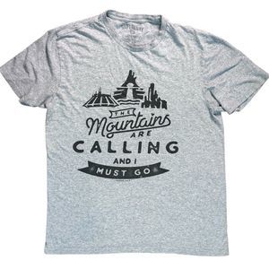 USA Mountains Climbers - Calling Must Go Mount McKinley T-Shirt size large